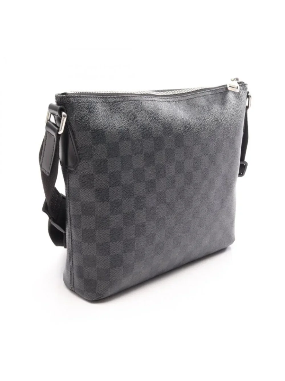 Louis Vuitton Shoulder Bag Mick PM Damier Graphite Canvas Leather